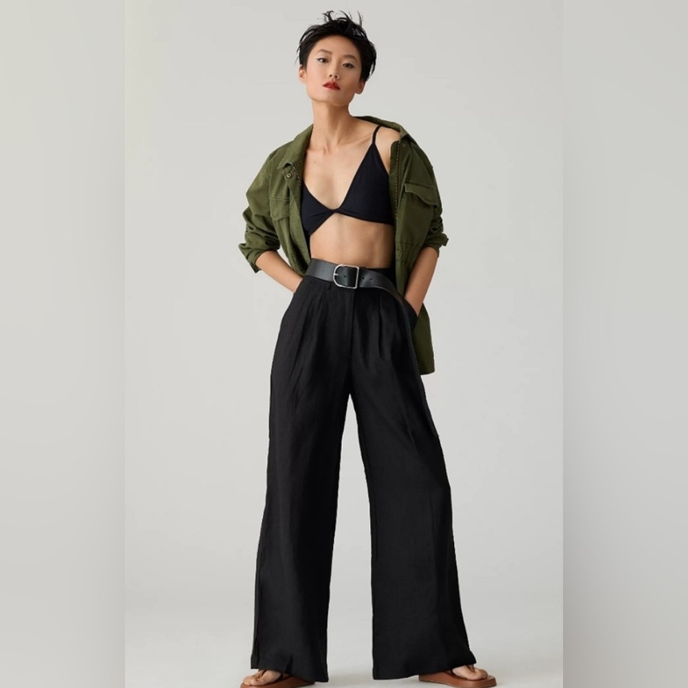 Faithfull the Brand Black Wide Leg Pants